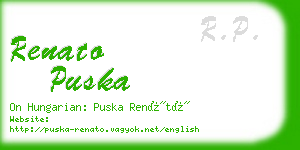 renato puska business card